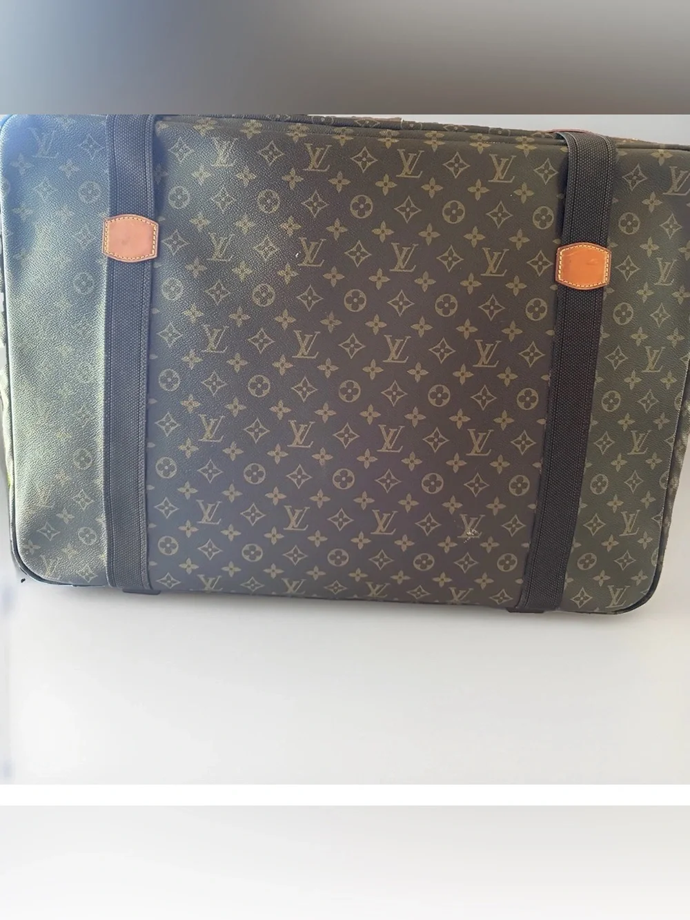 Louis Vuitton Brown Monogram Soft Case Suitcase Unisex VI0982 w/ COA